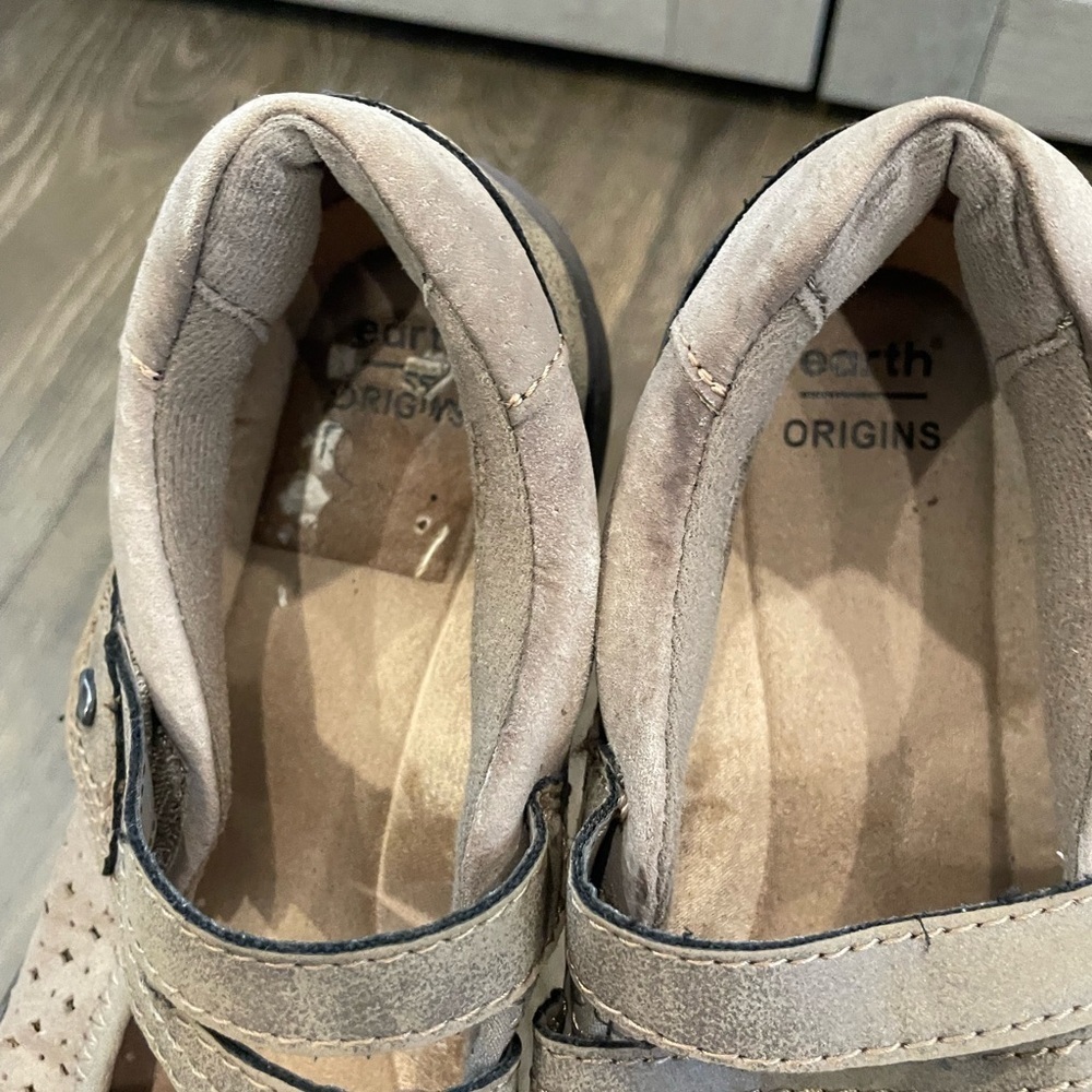 Earth Origins Taupe Mary Jane Flats - Picture 3 of 5
